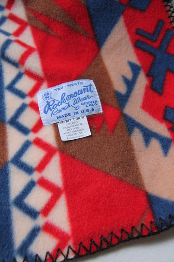 Rockmount Ranchwear Flease Muffler BLUE & CORAL NATIVE (3)