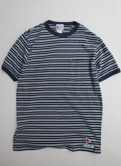 Felco Multi Border Ringer Tee NAVY