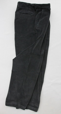 Riccard Metha Corduroy 1 Tuck Wide Trousers GREY (6)