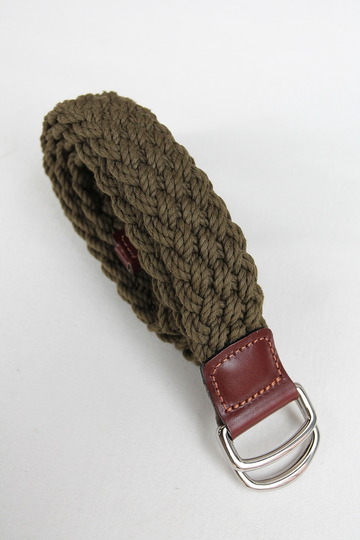 ATHISON Cotton Ring Belt OLIVE (5)