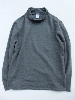 Quotidien Cotton Fleece Mockneck ANTHRACITE CHINE