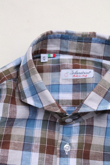 Solandrino Santiago Light WHITE・NAVY ・BROWN Check (2)