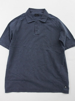 CANDIDUM Cotton Jersey Raglan SS Polo NAVY