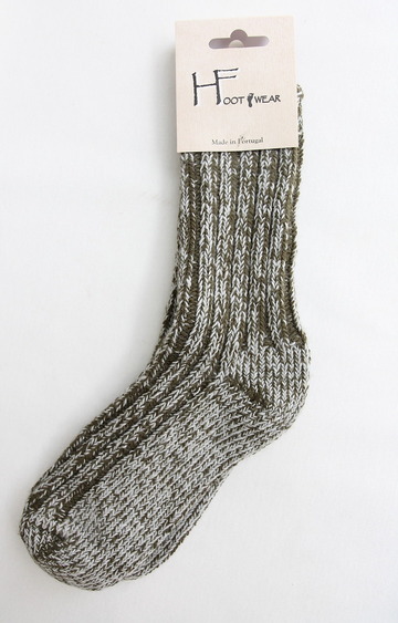 H Footwear Rib Socks OLIVE