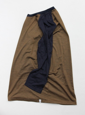 good & woolen 34 Raglan Tee BROWN NAVY (6)