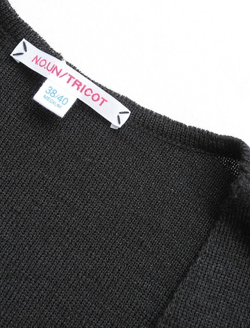 NOUN Single Cardigan BLACK (4)
