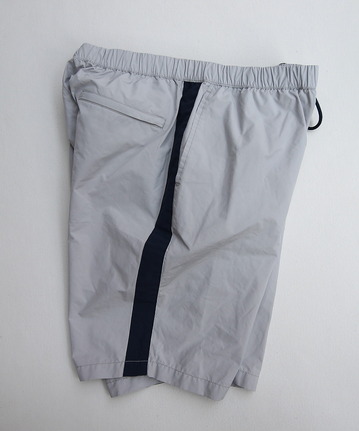 MIDA Nylon Shorts with Linner GREY X NAVY (2)