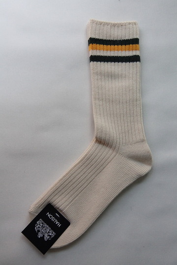 HALISON Organic Cotton IVY Crew GREEN X GOLD