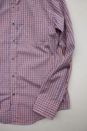 Harriss Plaid Shirt ORANGE X NAVY (3)