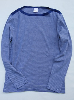 Baxter Ratcliff Microstripe Boat Nk PO WHITE ROYAL