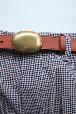 BALLERI Leather Belt Oval (2)