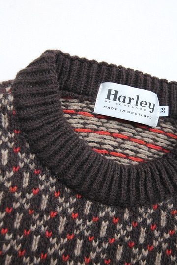 Harley Jacquard Double Crew Neck BROWN (3)