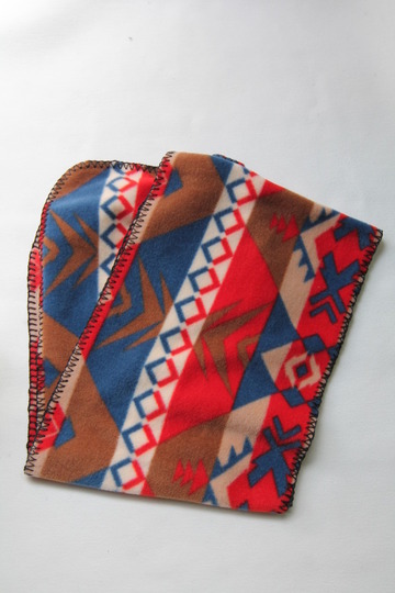 Rockmount Ranchwear Flease Muffler BLUE & CORAL NATIVE (4)