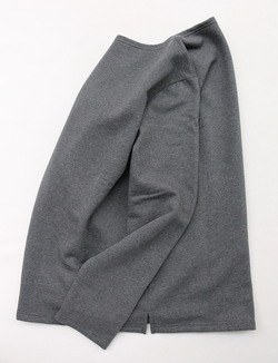 Quotidien Cotton Fleece Boatneck ANTHRACITE CHINE (4)