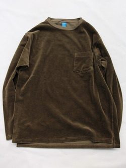 Goodon LS Velour Pocket OLIVE