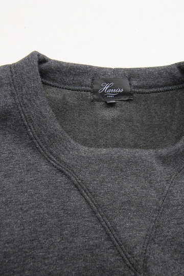 Harriss Bomber Heat SQ Neck Sweat CHARCOAL x NAVY (3)