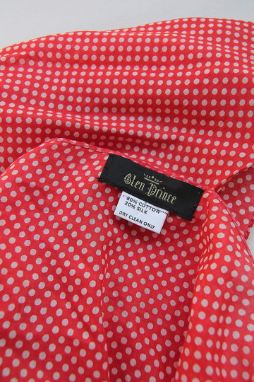 GLEN PRINCE Cotton Silk Stole 180X100cm RED (2)