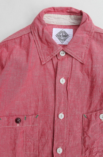 FOB Chambray Work Shirt RED (2)
