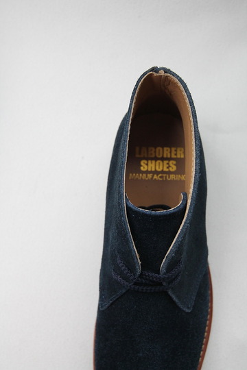 Laborer Shoes Postman Chukka NAVY Suede (5)