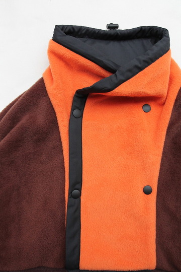 coochucamp Happy Pullover Fleece BROWN ORANGE (2)