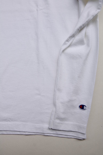 Champion T1011 Raglan Long Sleave Tee WHITE (5)