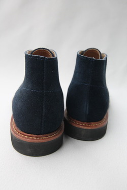 Laborer Shoes Postman Chukka NAVY Suede (8)