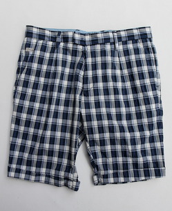 Perfection Cotton Plaid 1 Tuck BLUE Plaid