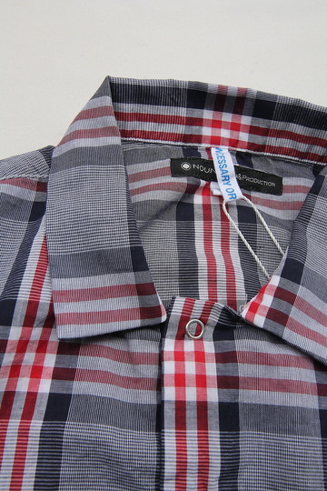 NOUN Work Pullover Madras BLUE (3)