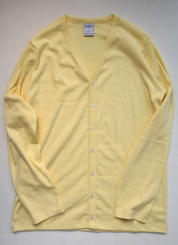 Quotidien 1X1 Rib Vneck Cardigan YELLOW