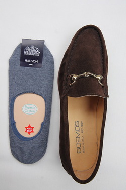 HALISON Organic Cotton Slipon Socks DENIM (2)