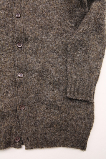 John Tulloch Heavy Brush Polo Neck Cardigan (5)