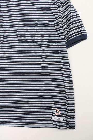 Felco Multi Border Ringer Tee NAVY (3)