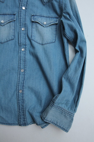 le ciel de HARRISS Denim Western Collar Less (6)