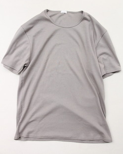 Dead Stock Made in FRANCE 1x1 Rib Crew Tee GREY