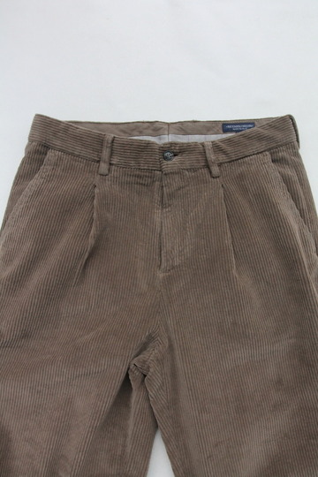 Riccard Metha Cordhuroy 1 Tuck Wide Trousers BEIGE (3)