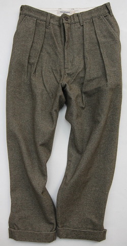 FOB 2 Tuck Wide Pants CW Back Satin OLIVE (6)