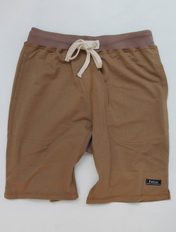 Felco Gym Shorts Mini French Terry TAN
