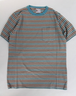 Felco SS Stripe Pocket T Gypsy Border Jersey GREEN BLUE
