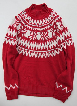 Chums Nordic Knit Top RED