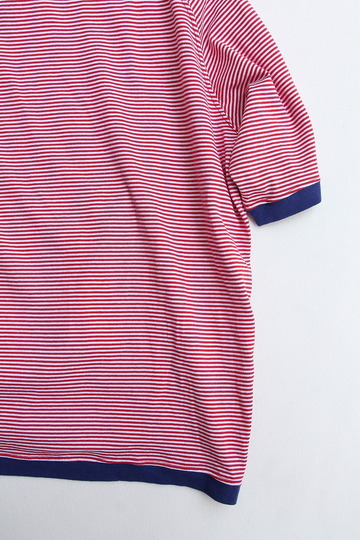 ARAN Rib Tee Ring Border RED BLUE (3)