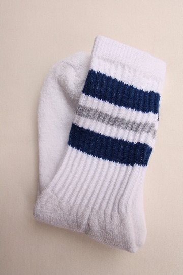 STRIP Crew Socks 9-11 NAVY & GREY (2)