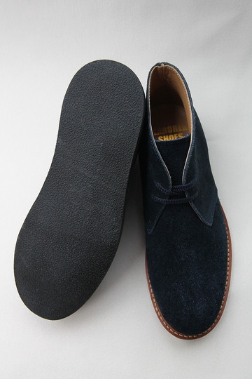 Laborer Shoes Postman Chukka NAVY Suede (6)