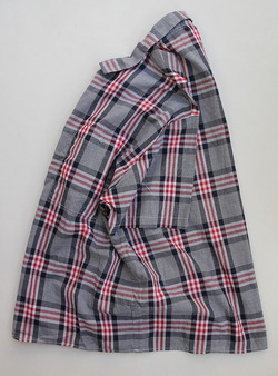 NOUN Work Pullover Madras BLUE (3)