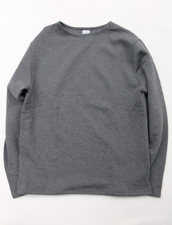 Quotidien Cotton Fleece Boatneck ANTHRACITE CHINE