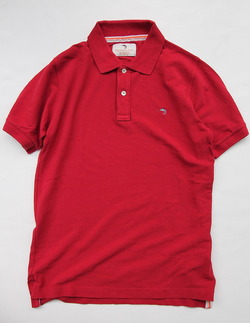 Praivate Lives Cotton Pique Polo Vintage Look RED
