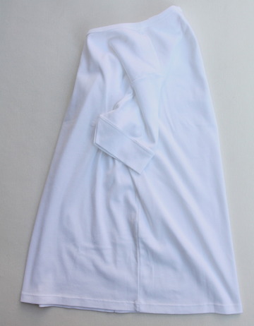 Bandol 1X1 Rib Short Sleeve Military Crew WHITE (3)