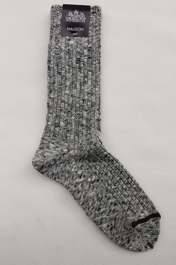HALISON Marble Slab Rib Socks GRAY (2)