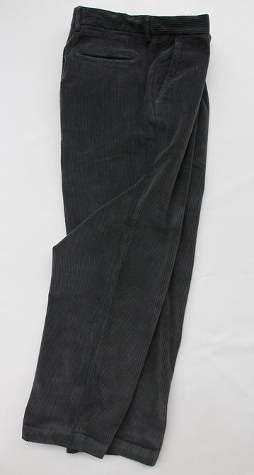 Riccard Metha Corduroy 1 Tuck Wide Trousers GREY (6)