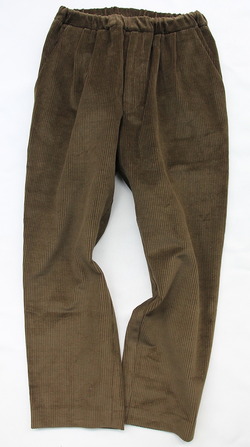 CESTERS Corduroy 2 Pleats Easy Trousers OLIVE (4)