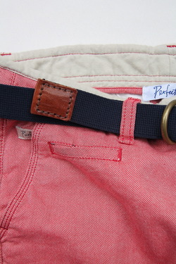 HALCYON Canvas & Leather W Ring Belt NAVY (4)